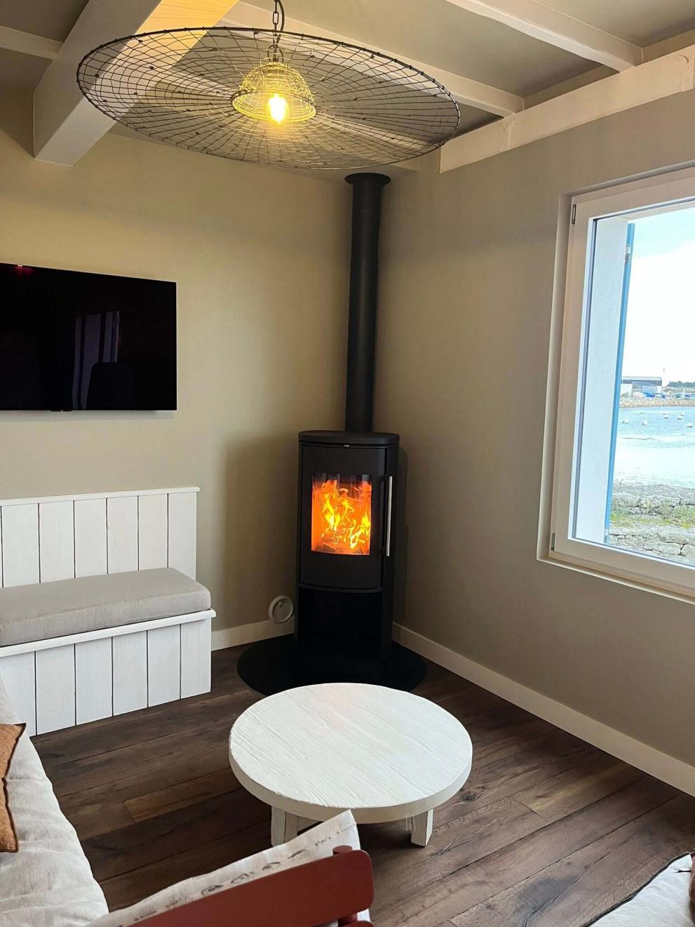 Pose d'un poêle à bois Morso