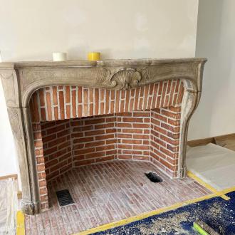 Pose d'une cheminée à Fouesnant