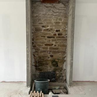 Pose d'une cheminée à Fouesnant